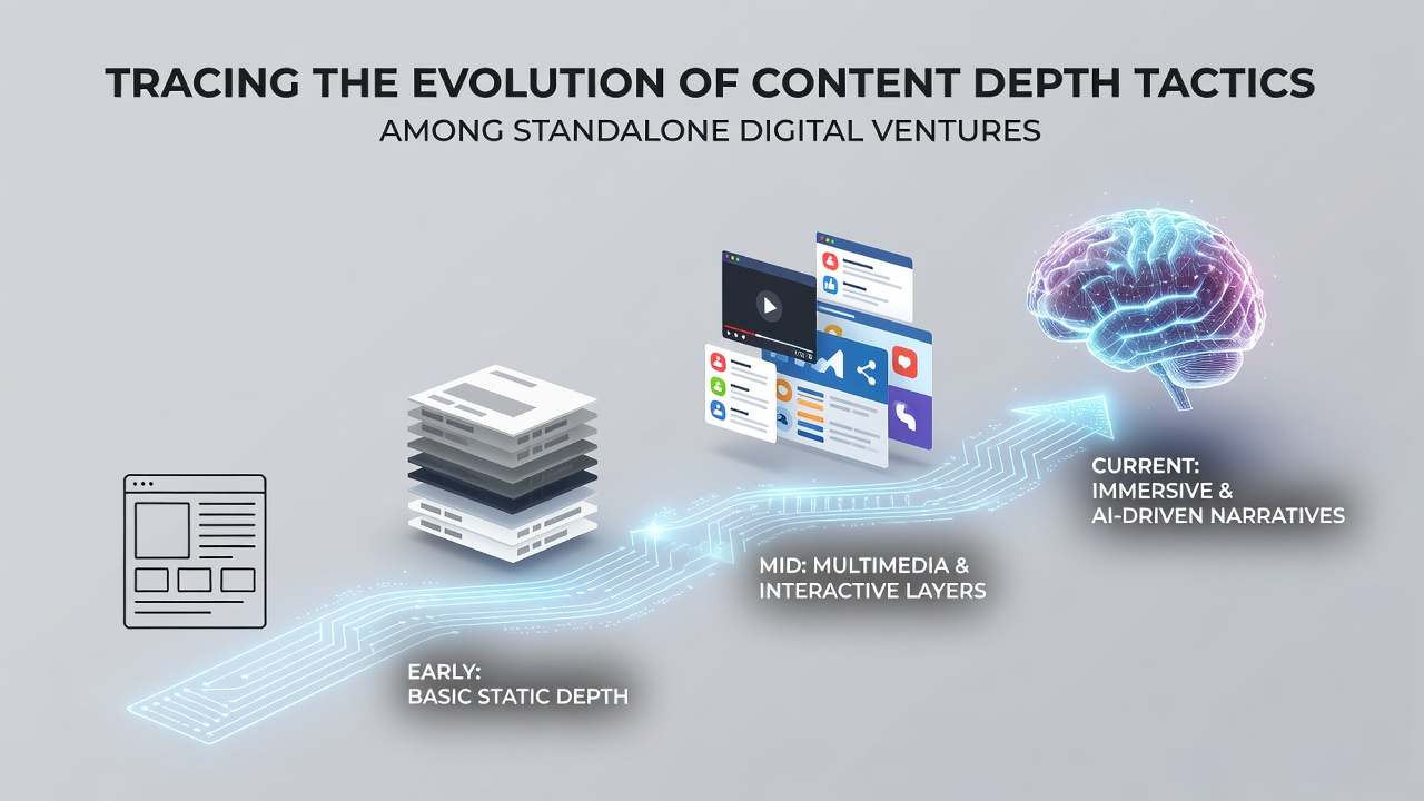 Tracing the Evolution of Content Depth Tactics Among Standalone Digital Ventures